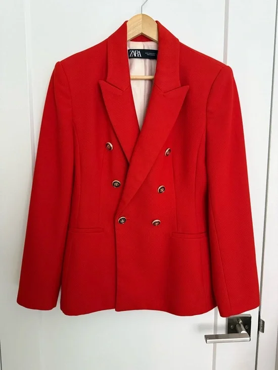 Zara - Tailored Double Breasted Blazer - Picture 2 of 13